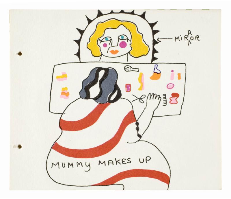 The Devouring Mothers - Story Book by Niki de Saint Phalle. Ur boken "the Devouring Mothers - Story Book by Niki de Saint Phalle"