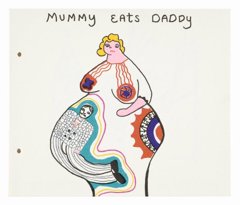 The Devouring Mothers - Story Book by Niki de Saint Phalle. Ur boken "the Devouring Mothers - Story Book by Niki de Saint Phalle"