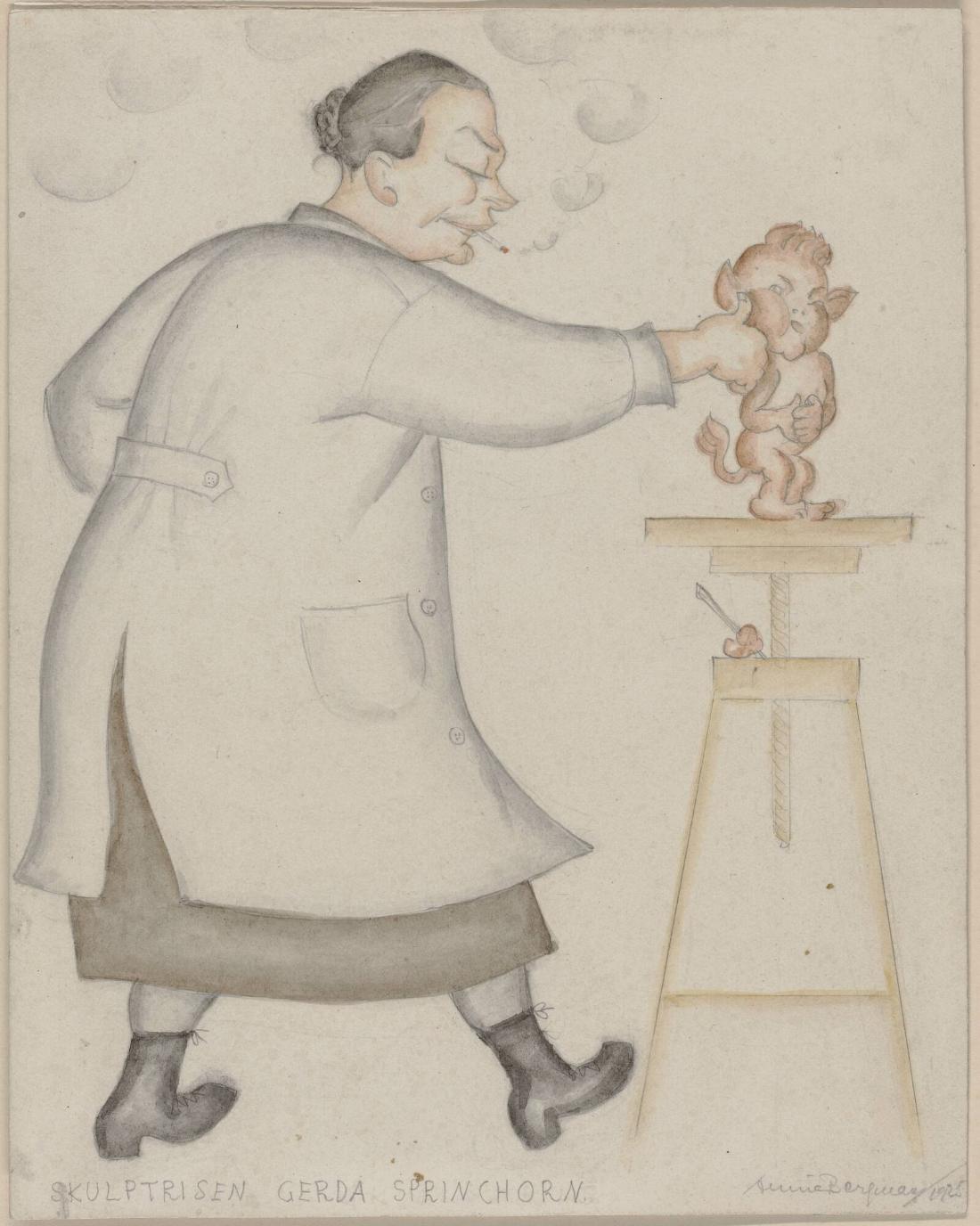 Skulptrisen Gerda Sprinchorn