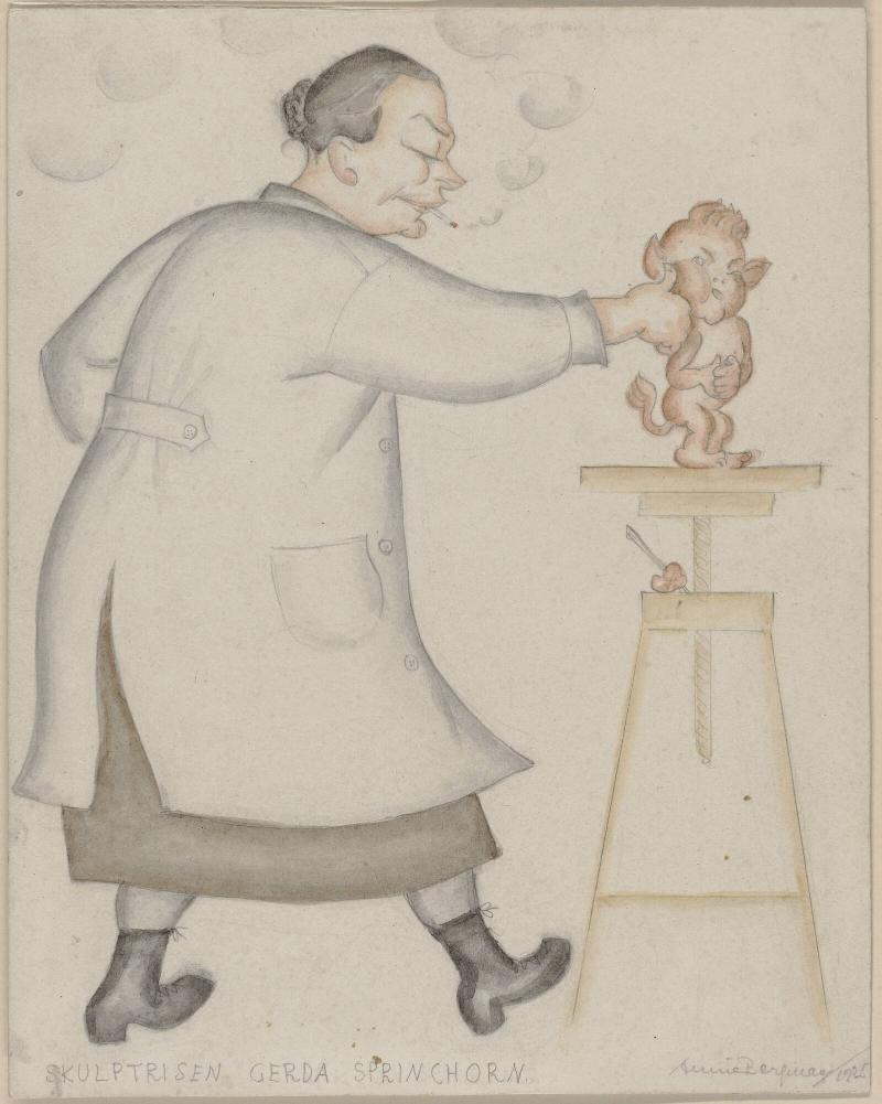 Skulptrisen Gerda Sprinchorn