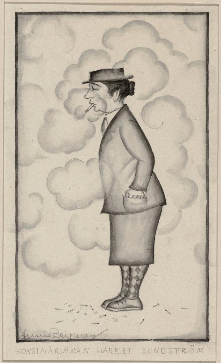 Konstnärinnan Harriet Sundström