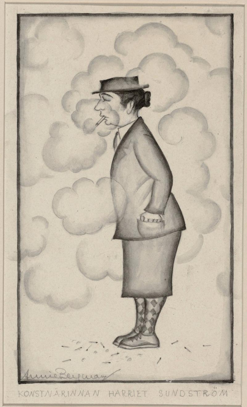 Konstnärinnan Harriet Sundström