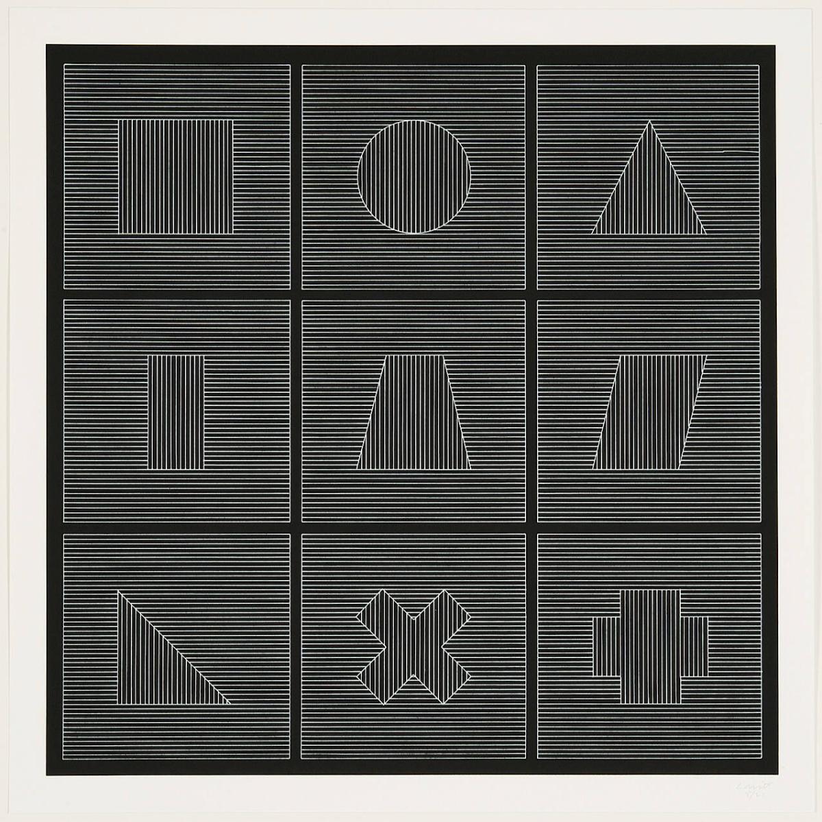 Nine geometric figures nr 1