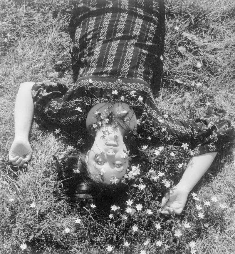 Girl and Spring Flowers, Stockholm
