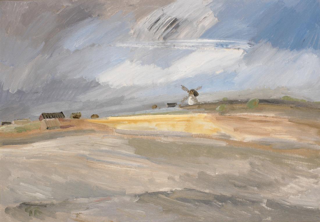 Kvällsljus över Gåsemora, Fårö