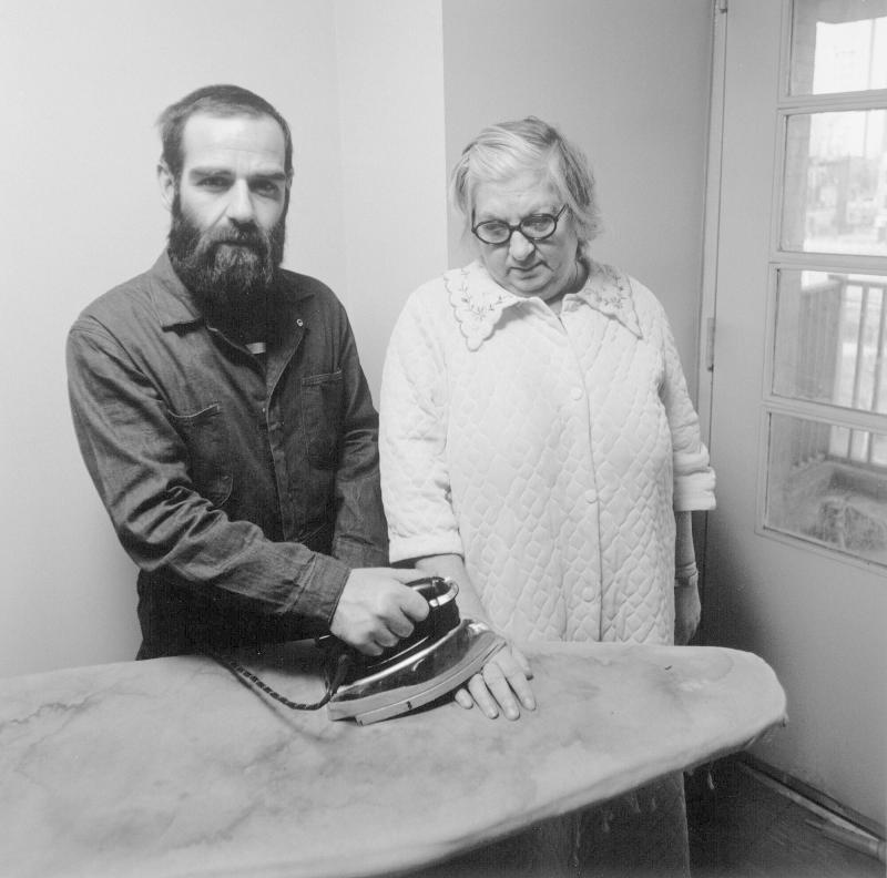 Ed Berman and His Mother, Coney Island