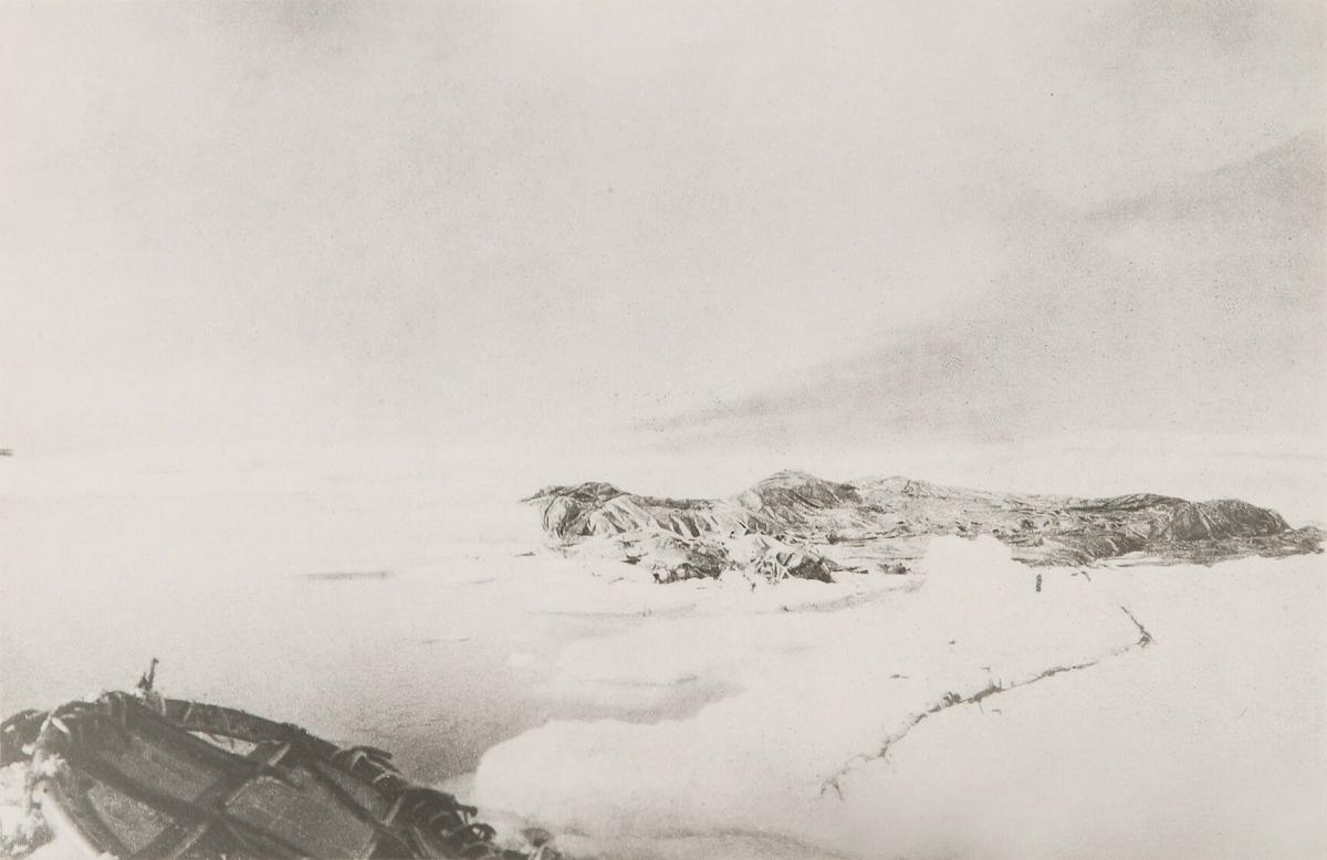 Den 15-22/7 1897. Den tömda ballongen och bärringen. Ur serien Ingenjör Andrées luftfärd