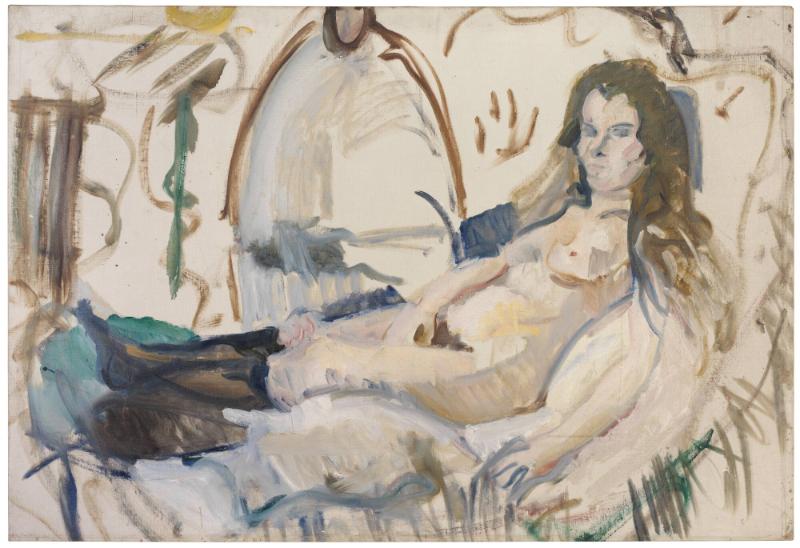 Pat Lying as Olympia