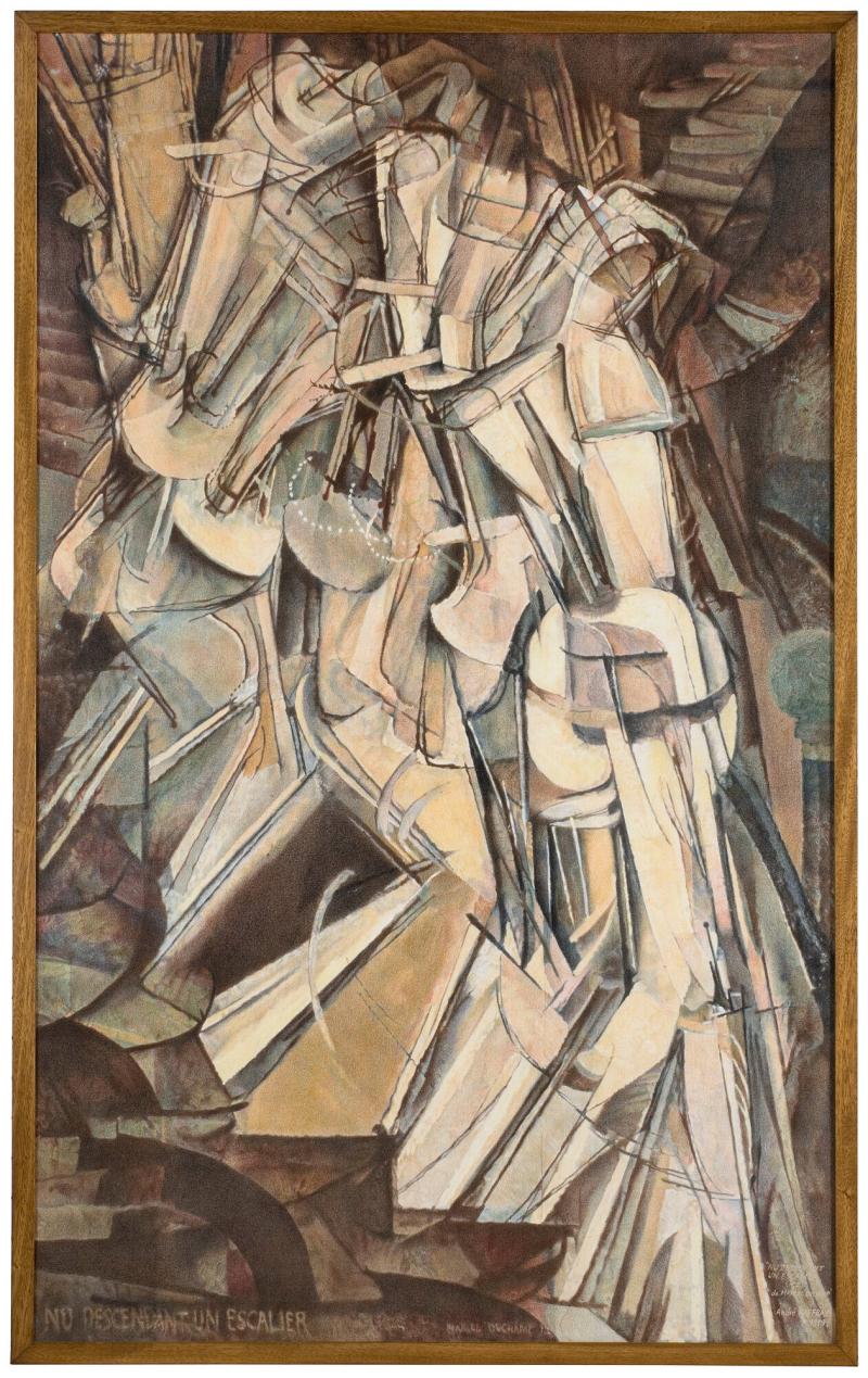 Nu descendant un escalier (No 2) de Marcel Duchamp