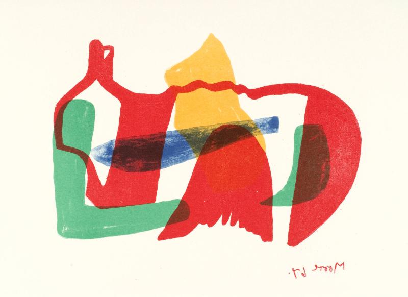 Multicoloured Reclining Figure