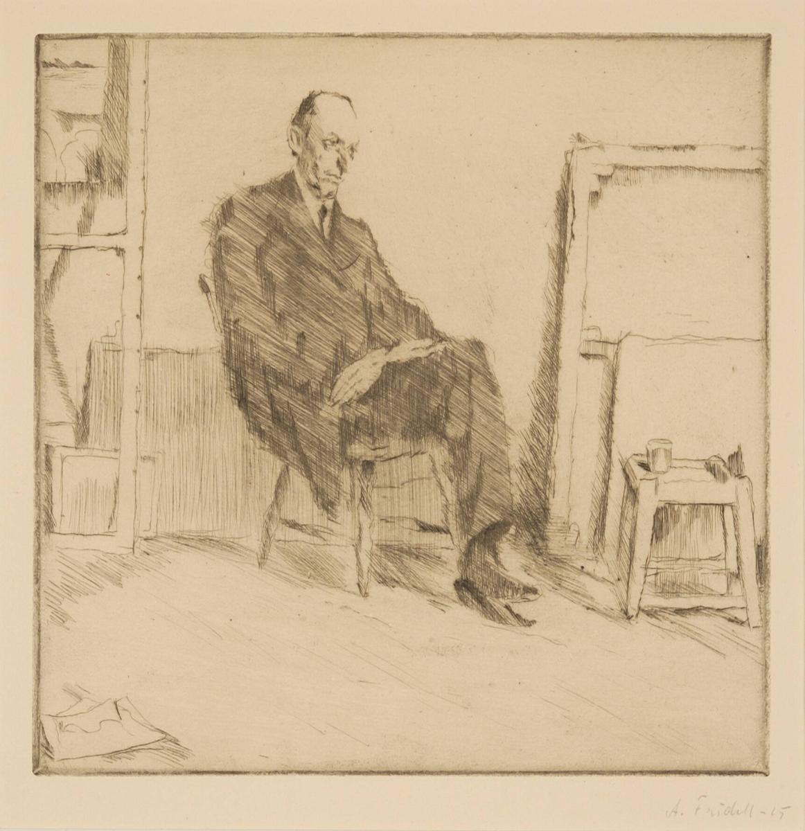 Konstnären Alfred Hedlund III