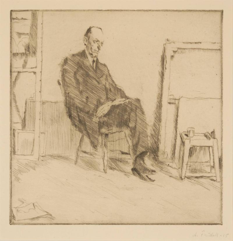 Konstnären Alfred Hedlund III