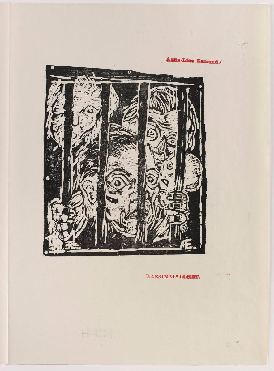 Bakom gallret. Humanitet. okt 1933