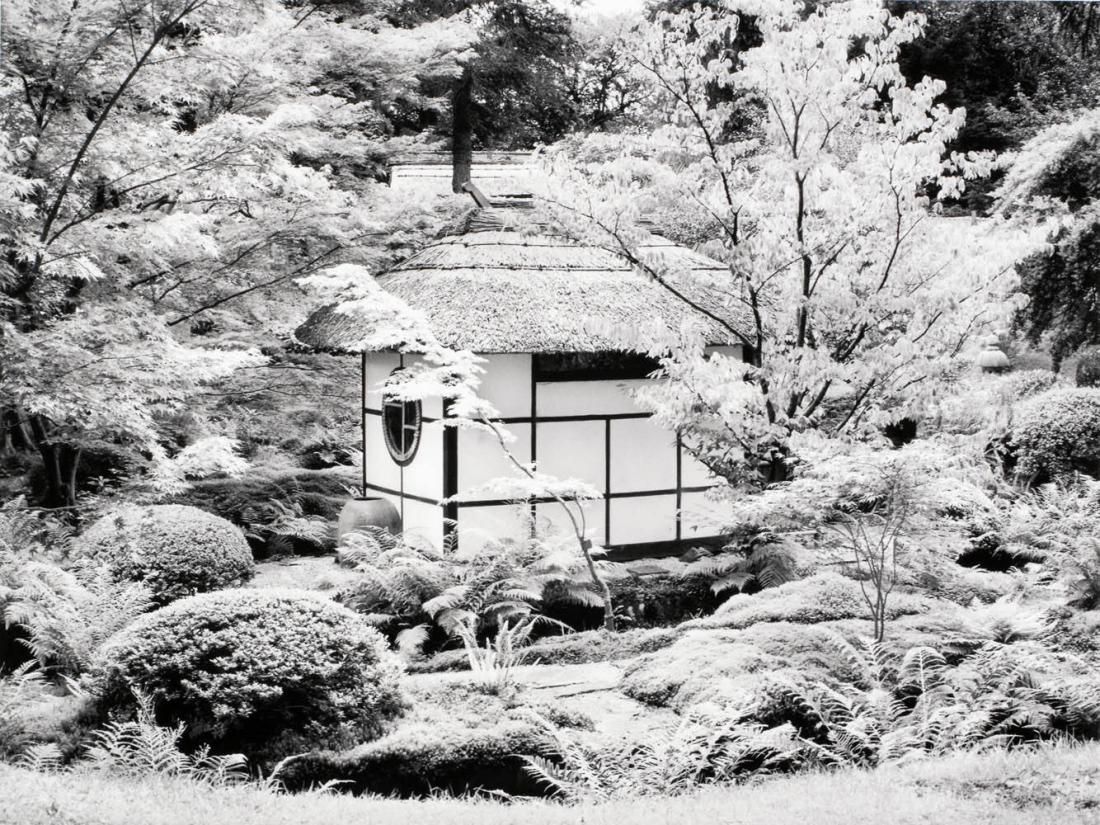 Japansk stuga, Tatton Park, Cheshire, England. Ur serien Arkadien - modell, museum och lekplats