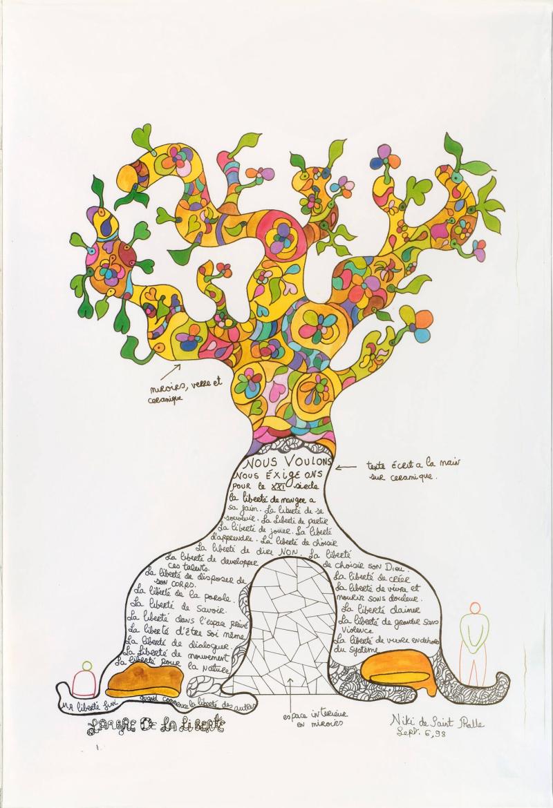 Skiss för l' Arbre de la Liberté