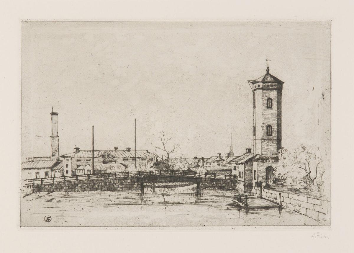 Från Fisktorget i Falun (Faluån I)