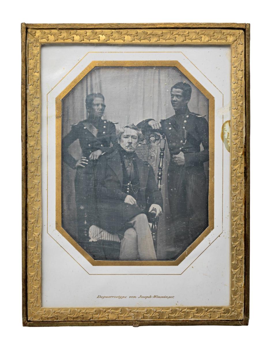 Governor Count Patrick Lewenhaupt with his Sons Charles and Adolf Otto