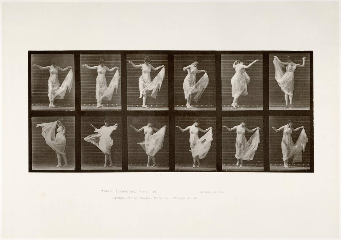 Animal Locomotion, plate 187. Ur serien Animal Locomotion by Eadweard Muybridge 1872-1885 Plates University of Pennsylvania