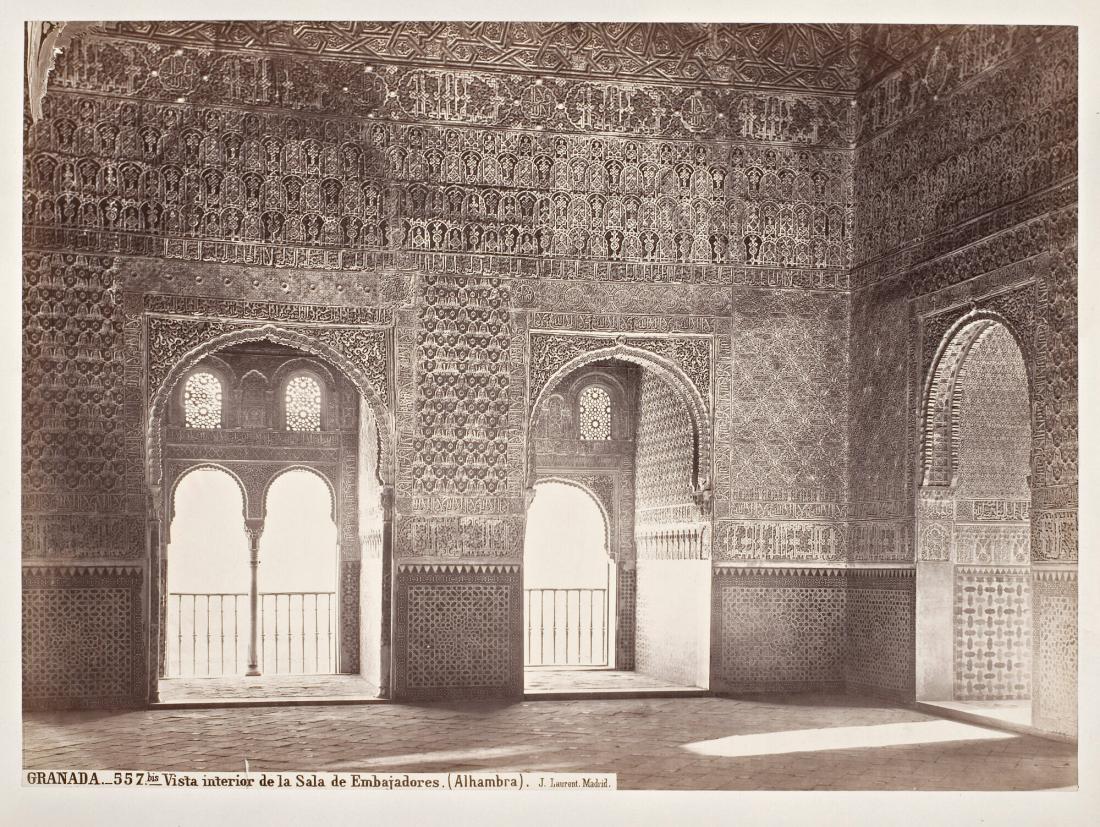 GRANADA. - 557. bis-Vista interior de la Sala de Embajadores. (Alhambra). J. Laurent. Madrid