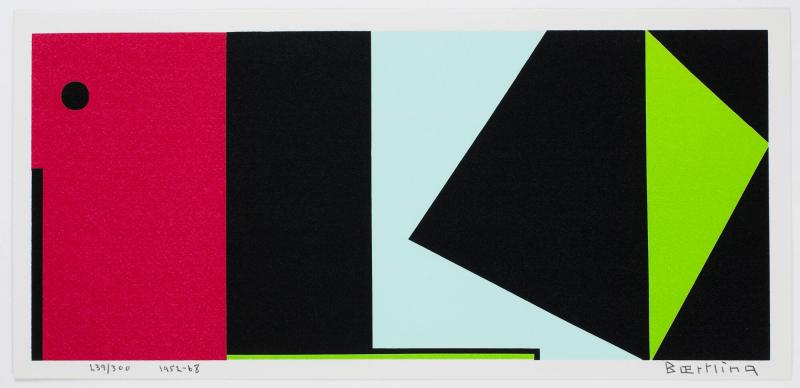 Hommage á Herbin. Ur serien "The Angles of Baertling 
Open Form Infinite Space 
From Cinètisme To Open Form 1949-1968". Ur portfolion "The Angles of Baertling Open Form Infinite Space From Cinètisme to Open Form 1949-1968"