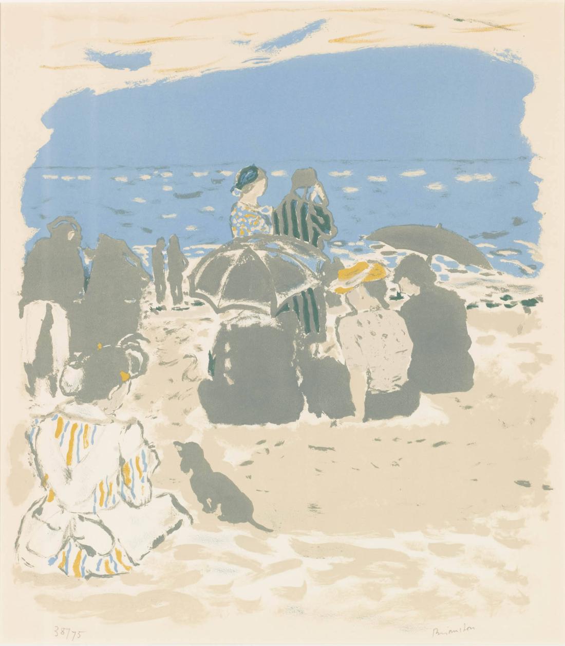 På stranden
