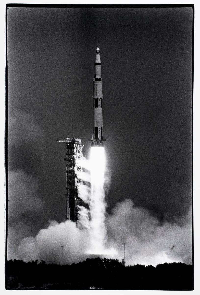 Månraket skjuts upp från Cape Kennedy, Florida. Ur serien "Amerikabilder"