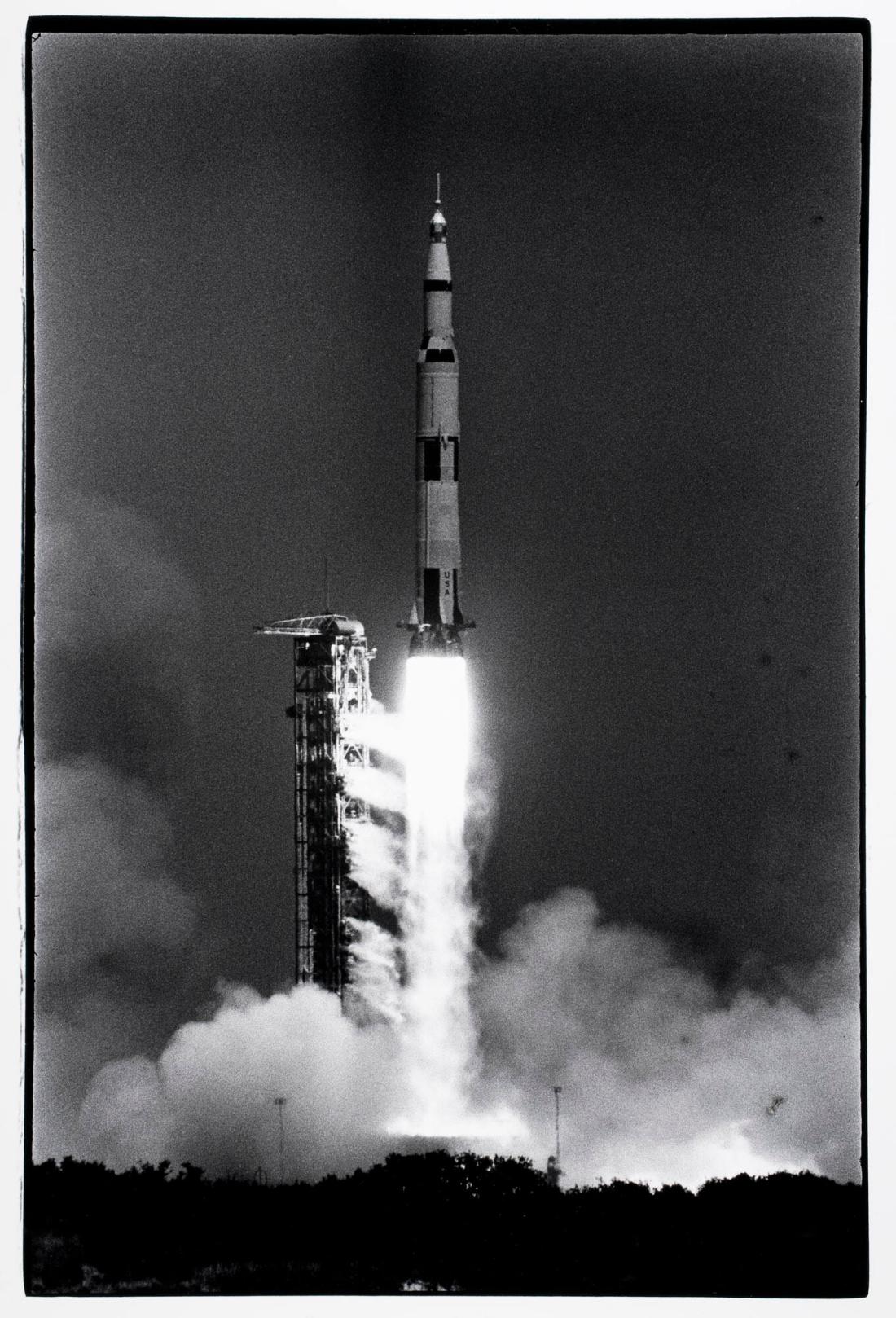 Månraket skjuts upp från Cape Kennedy, Florida. Ur serien "Amerikabilder"