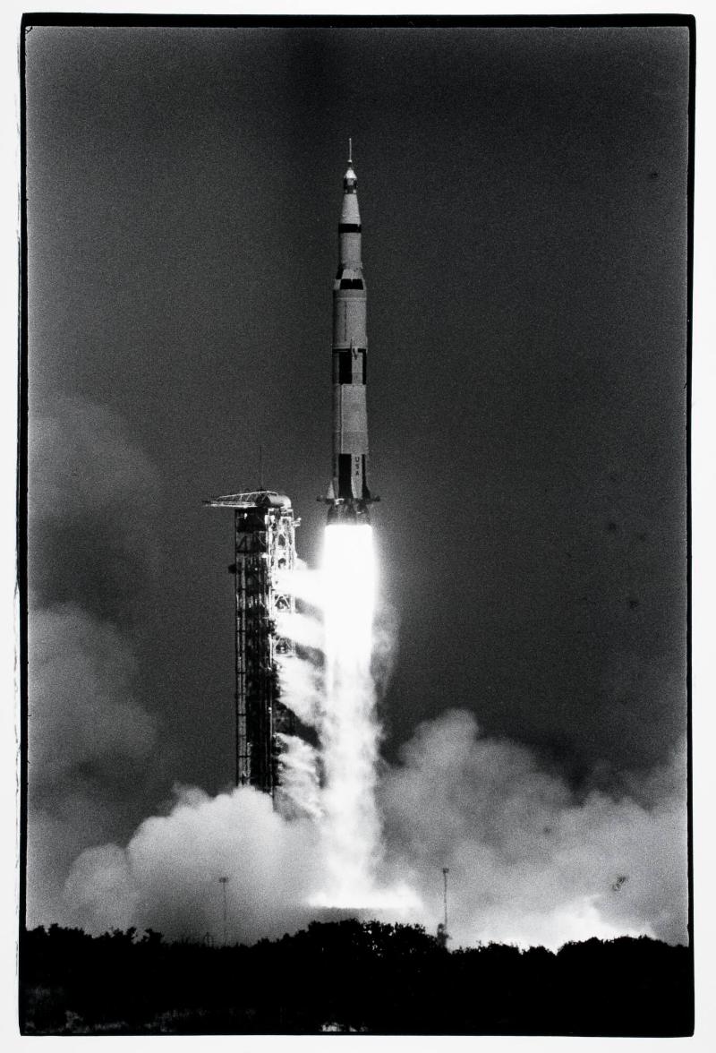 Månraket skjuts upp från Cape Kennedy, Florida. Ur serien "Amerikabilder"