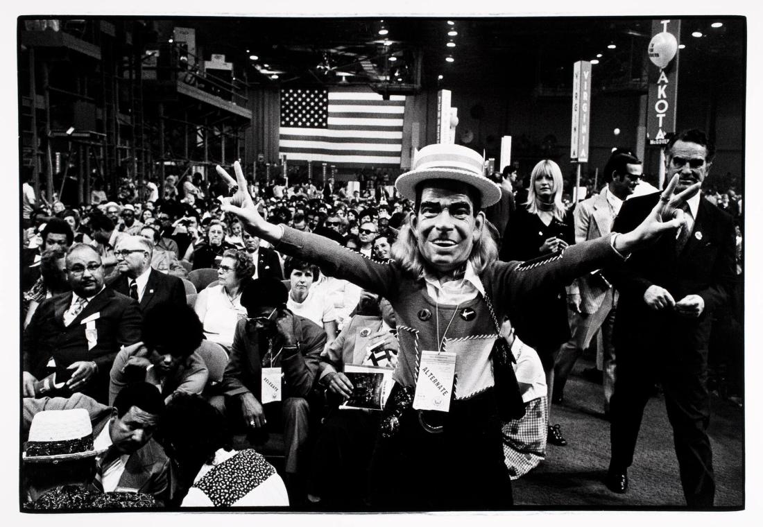 Anti-Nixon demonstrant på konventet. Ur serien "Amerikabilder"
