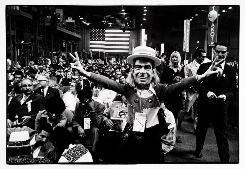 Anti-Nixon demonstrant på konventet. Ur serien "Amerikabilder"