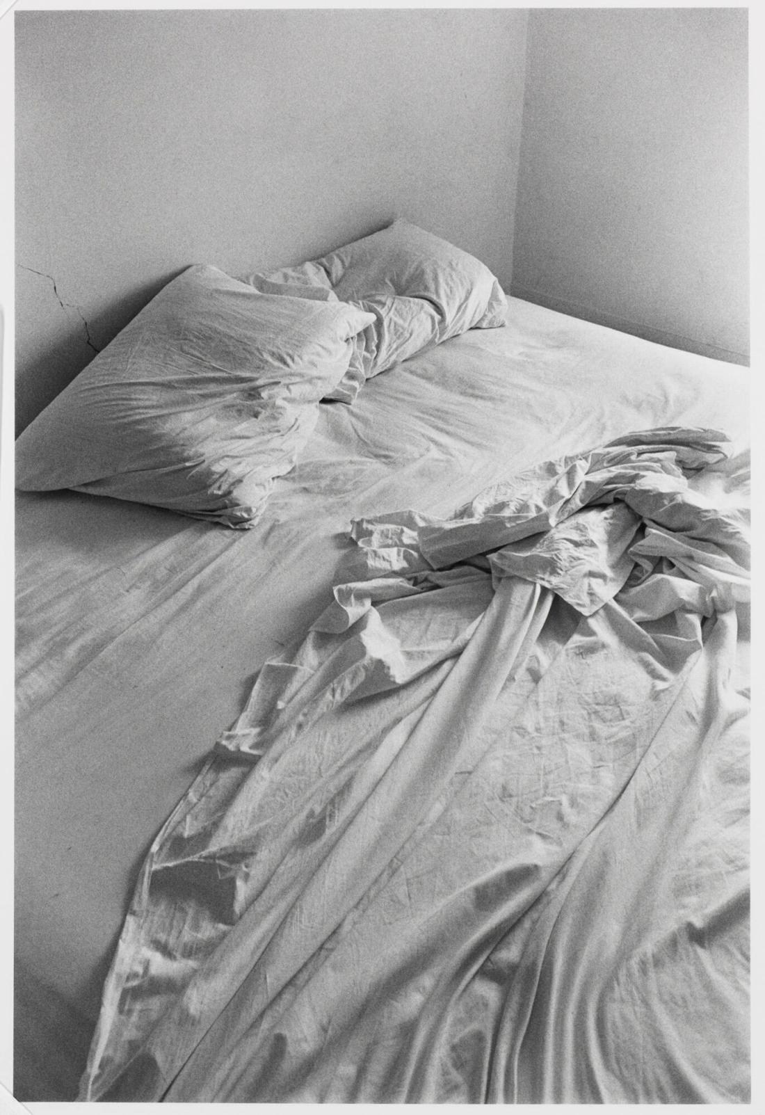 Unmade bed