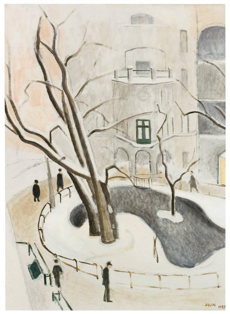 Vintermotiv i Stockholm. Centralbadet