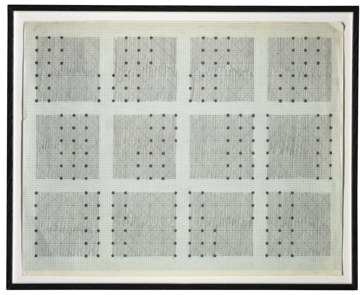 Fire Cycles II - Schematic Drawing. Fylkingen and Performance Views, Stockholm 1973