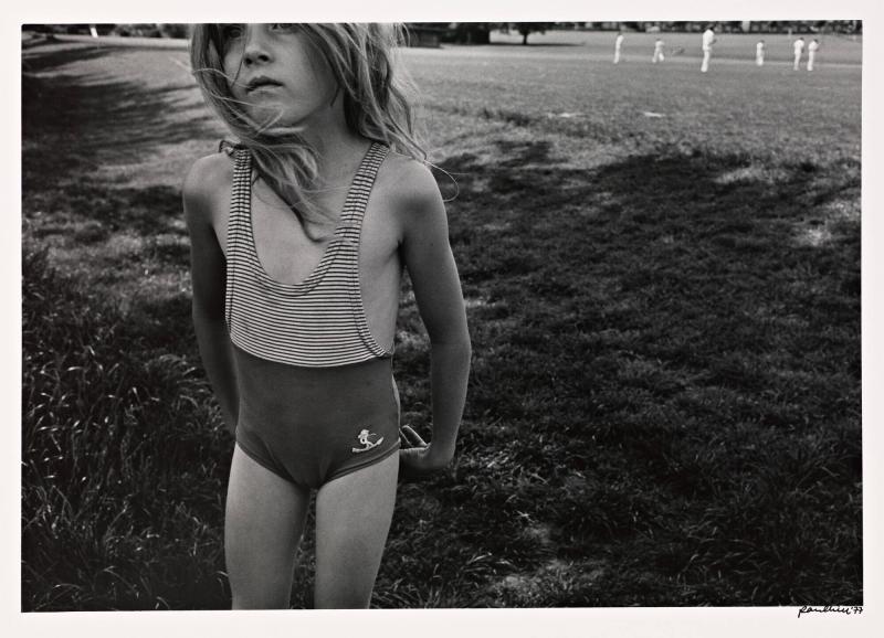 Girl in Swimsuit and Cricketers, Ashbourne