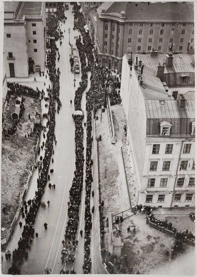 1 maj demonstration. Kungsgatan, Stockholm