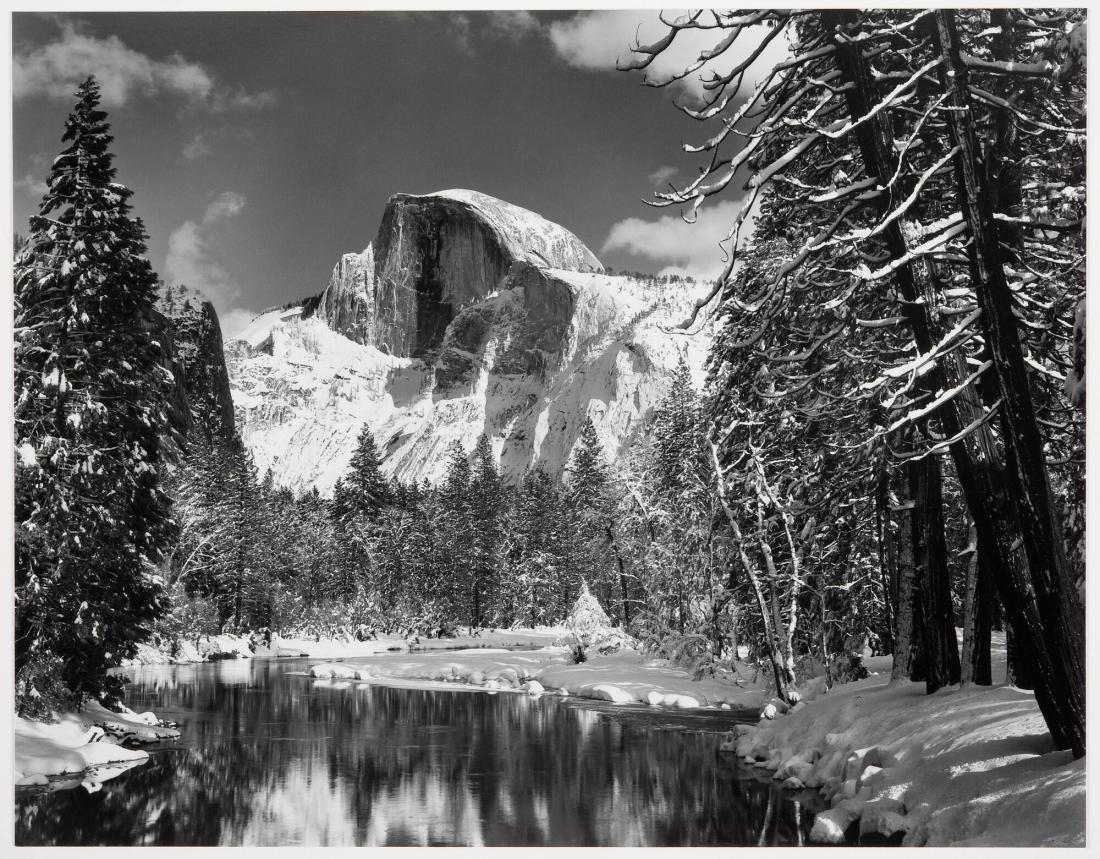 Half Dome, Merced River, Winter