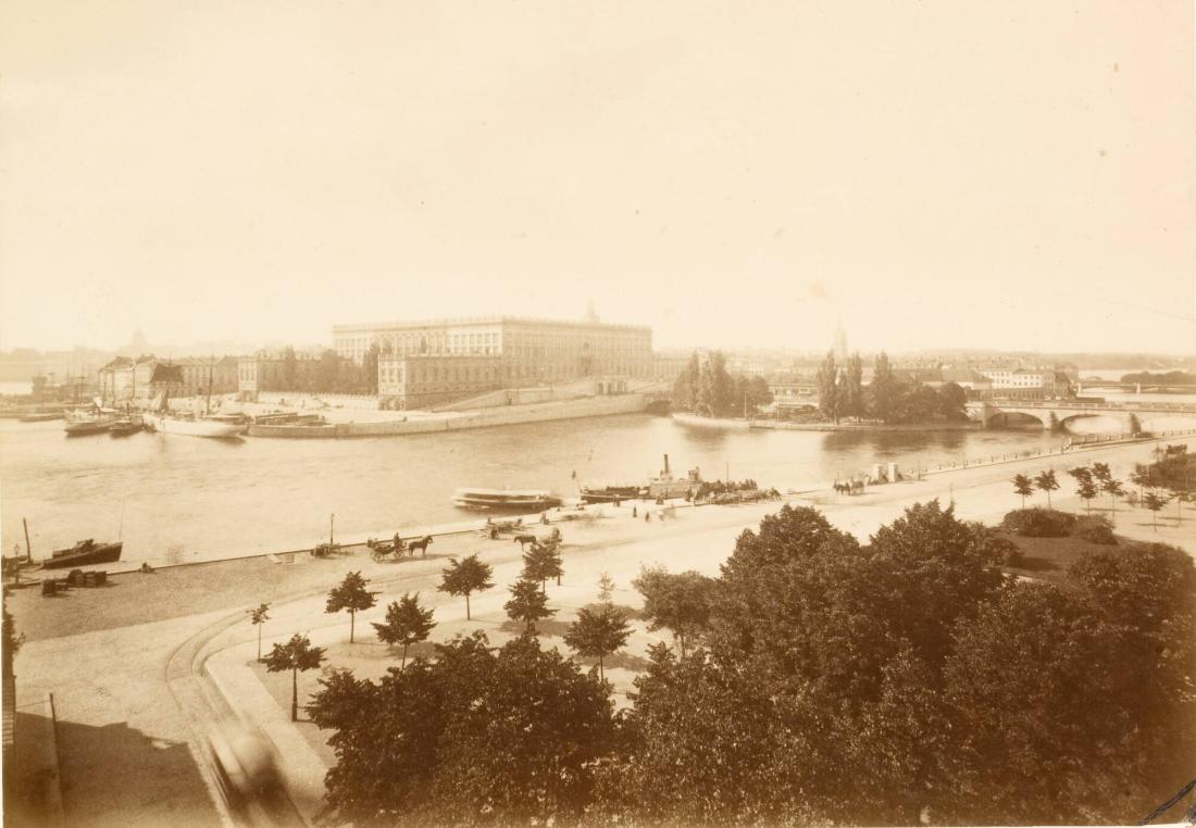 Kongliga slottet från Kungsträdgården, Stockholm