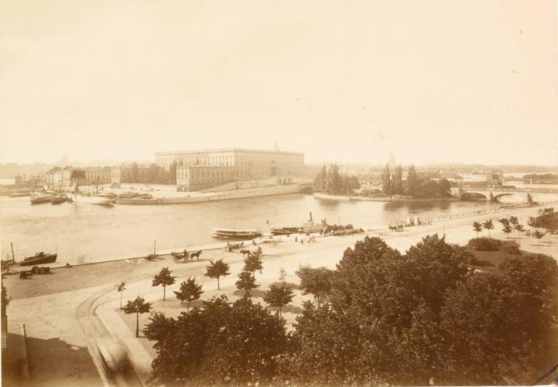 Kongliga slottet från Kungsträdgården, Stockholm