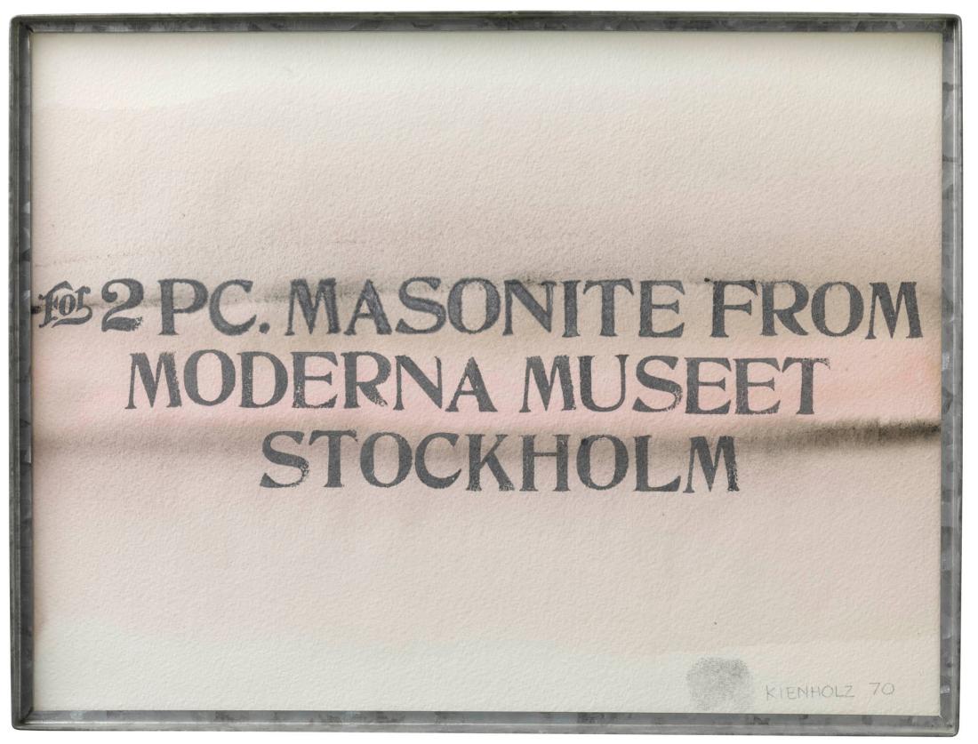 For 2PC. Masonite from Moderna Museet Stockholm