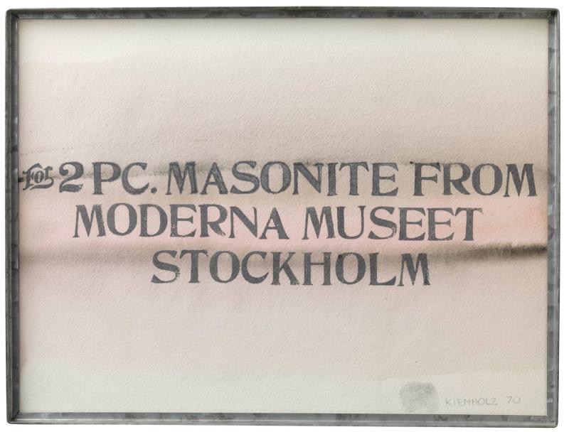 For 2PC. Masonite from Moderna Museet Stockholm