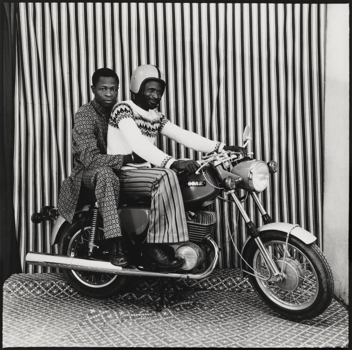 On the motorbike in my studio