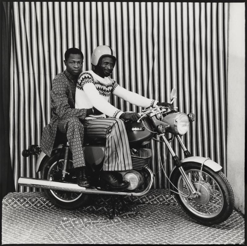 On the motorbike in my studio