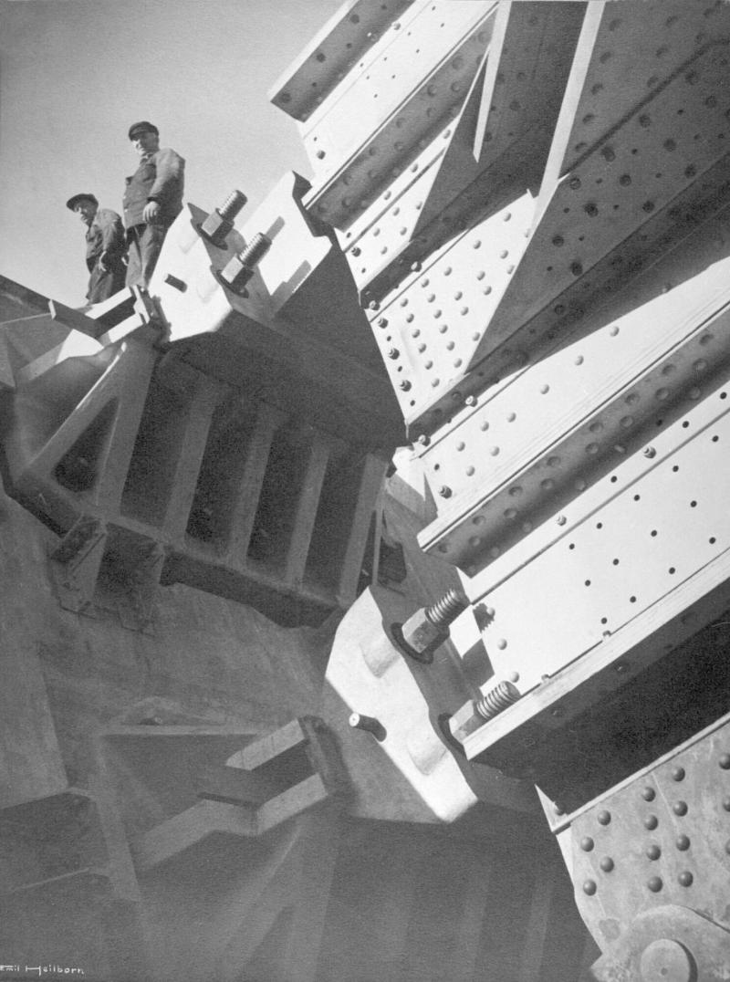 Västerbron under uppbyggnad