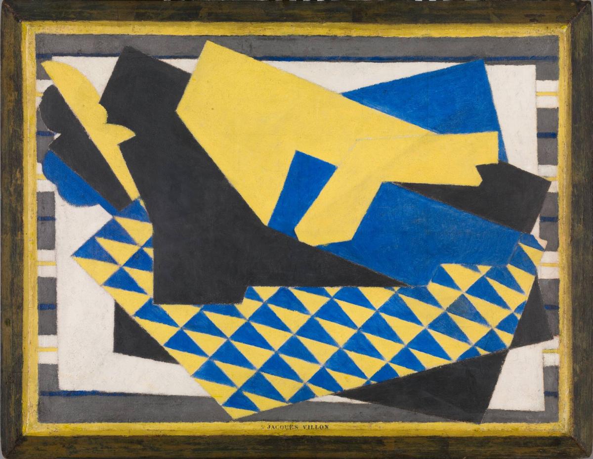 Composition en jaune et bleu (Galop)