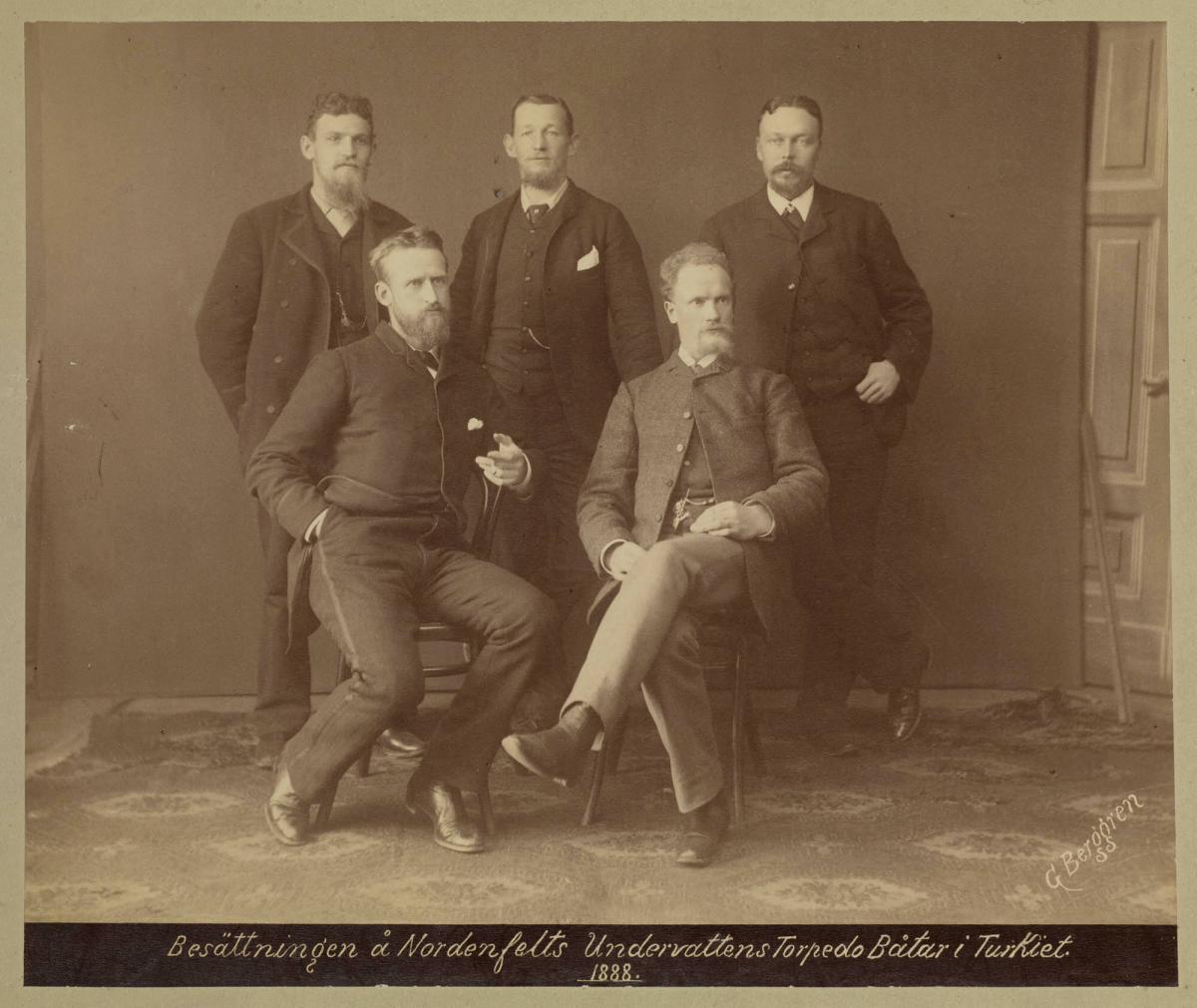 Besättningen å Nordenfelts Undervattenstorpedobåtar i Turkiet, 1888