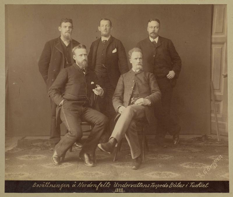 Besättningen å Nordenfelts Undervattenstorpedobåtar i Turkiet, 1888