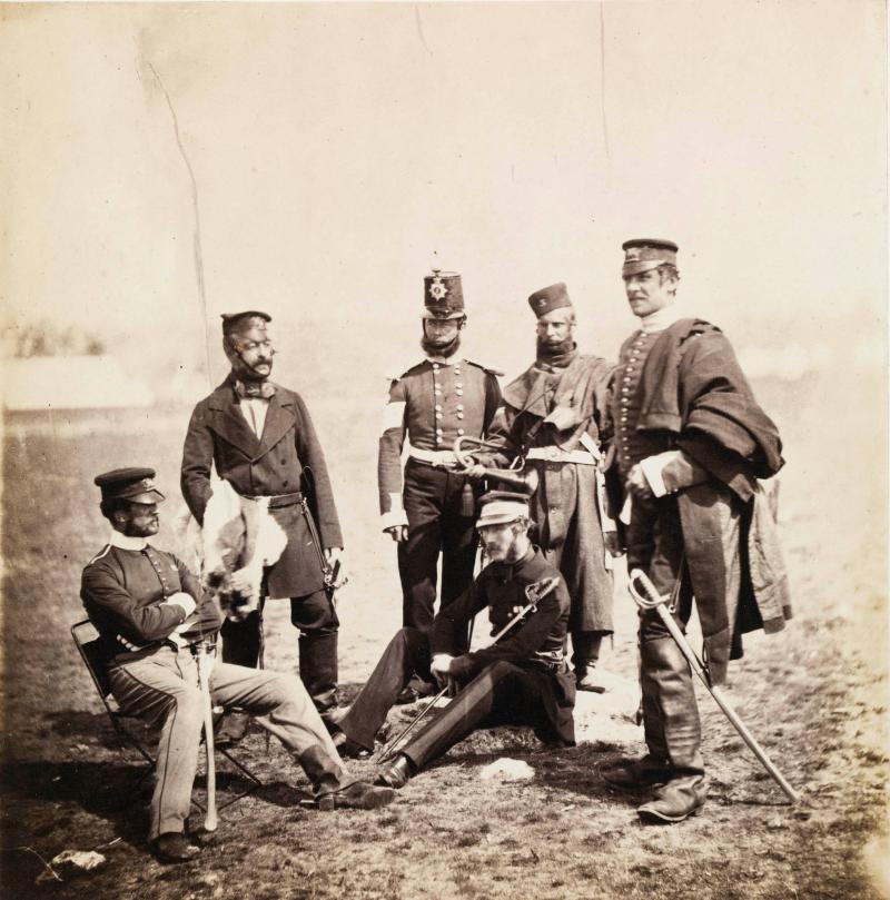 Brigadier General Van Straubenzee and Officers of the Buffs