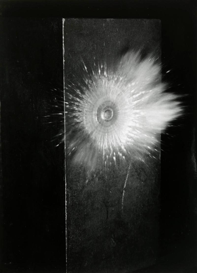 Lead Bullet Splashing on a Steel Plate