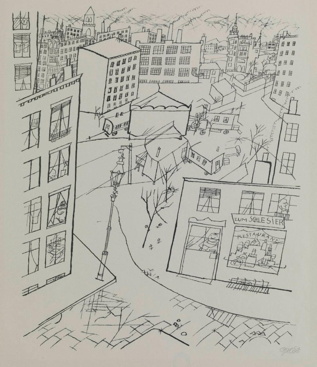 Vorstadt. Erste George Grosz-Mappe