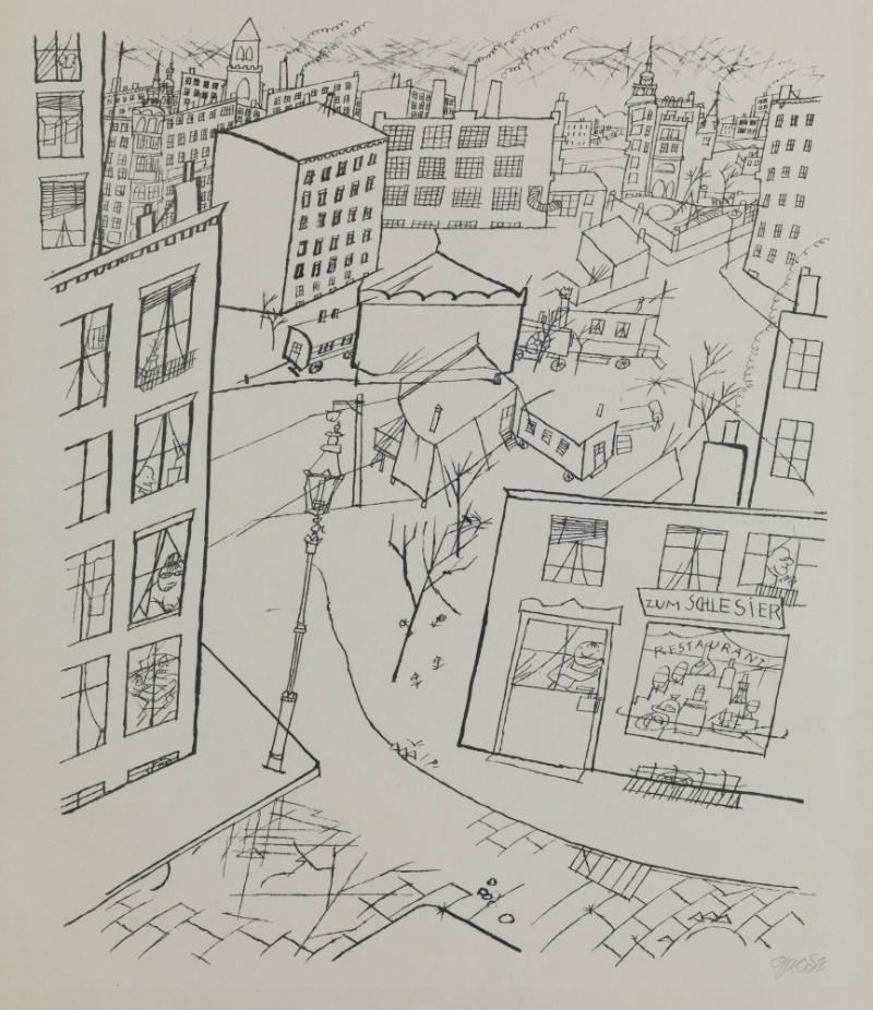 Vorstadt. Erste George Grosz-Mappe